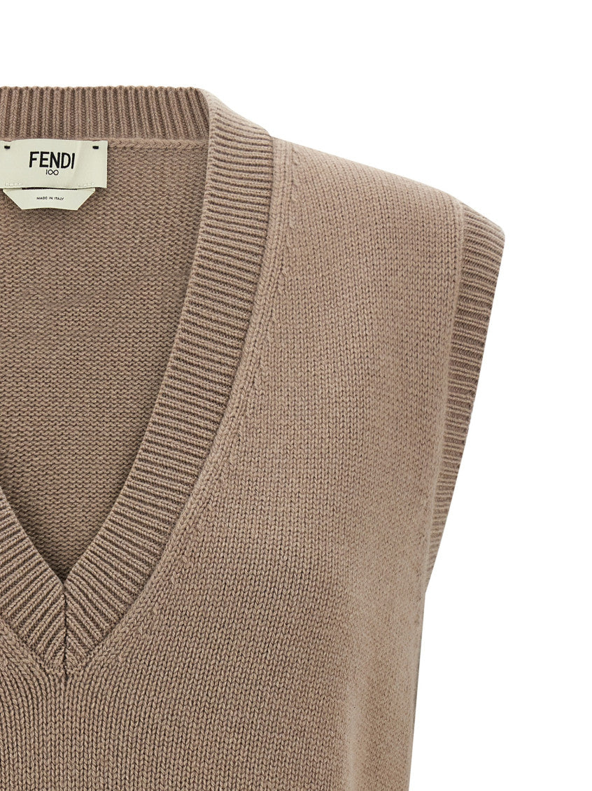 Beige V Neck Jacket 3