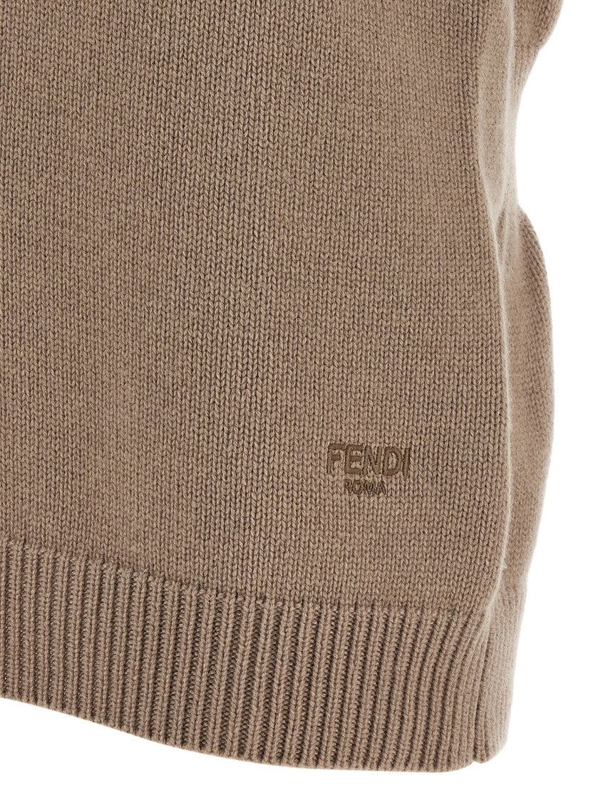 Beige V Neck Jacket 4