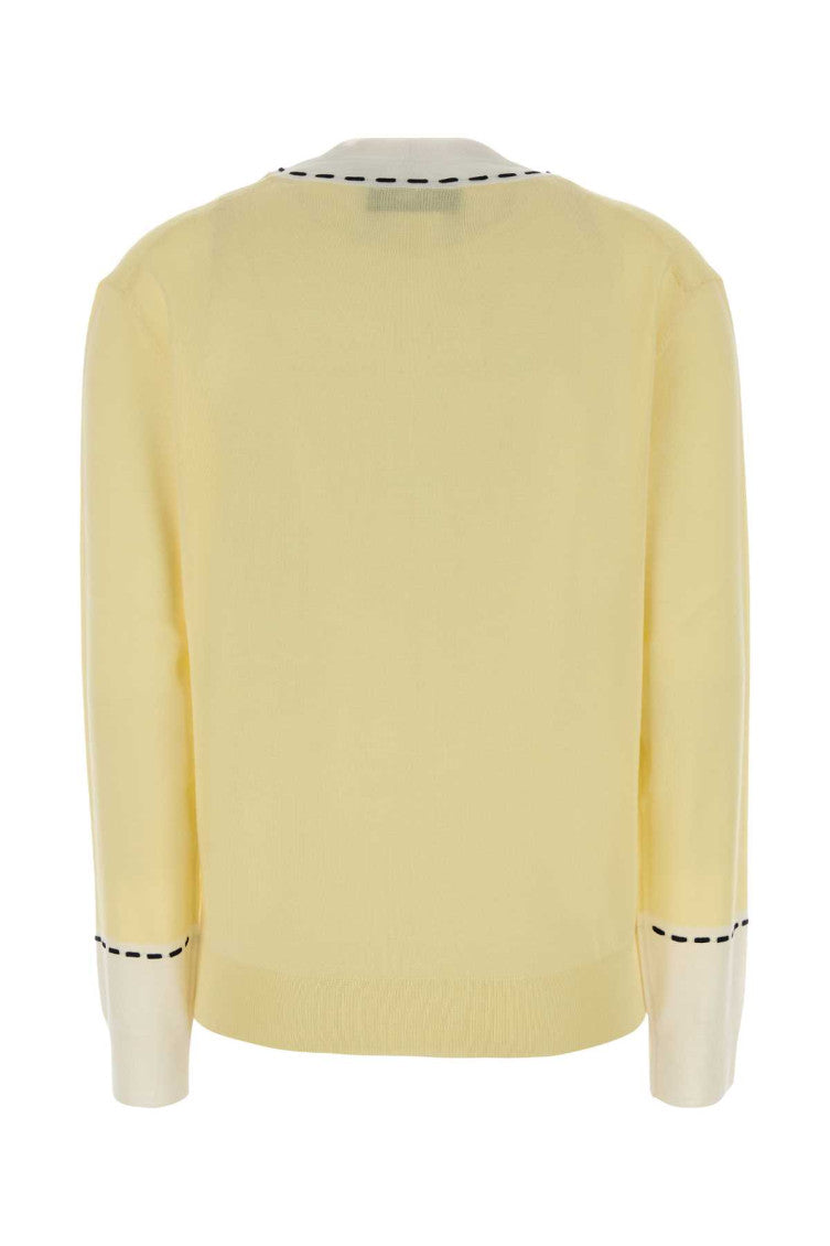 Yellow V Neck Sweater 2