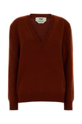 Red V Neck Sweater 1
