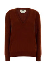 Red V Neck Sweater 1
