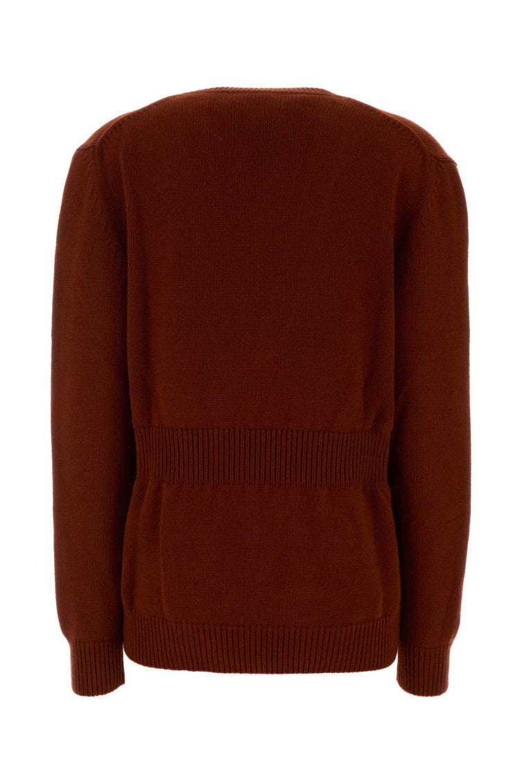 Red V Neck Sweater 2