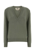 Grey V Neck Sweater 1