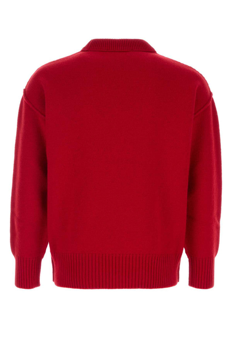Red Crew Neck Sweater 2