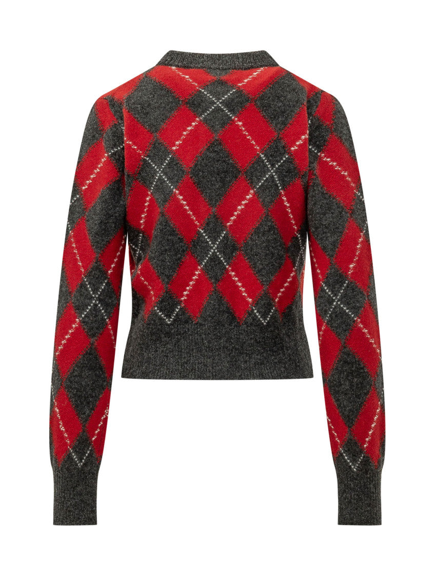 Multicolor Crew Neck Cardigan 2