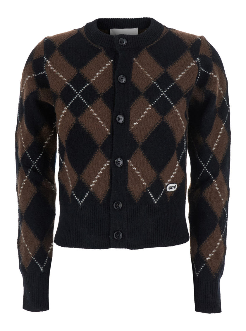 Multicolor Crew Neck Cardigan 1