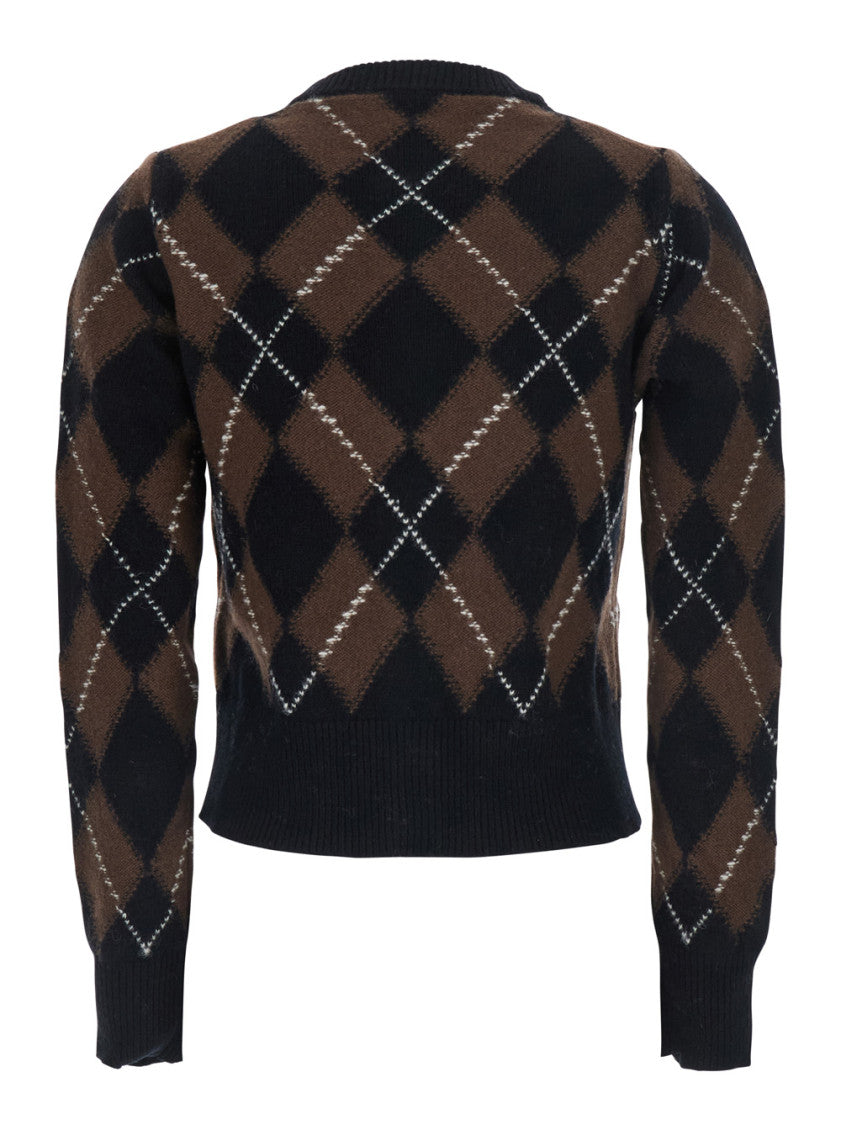 Multicolor Crew Neck Cardigan 2