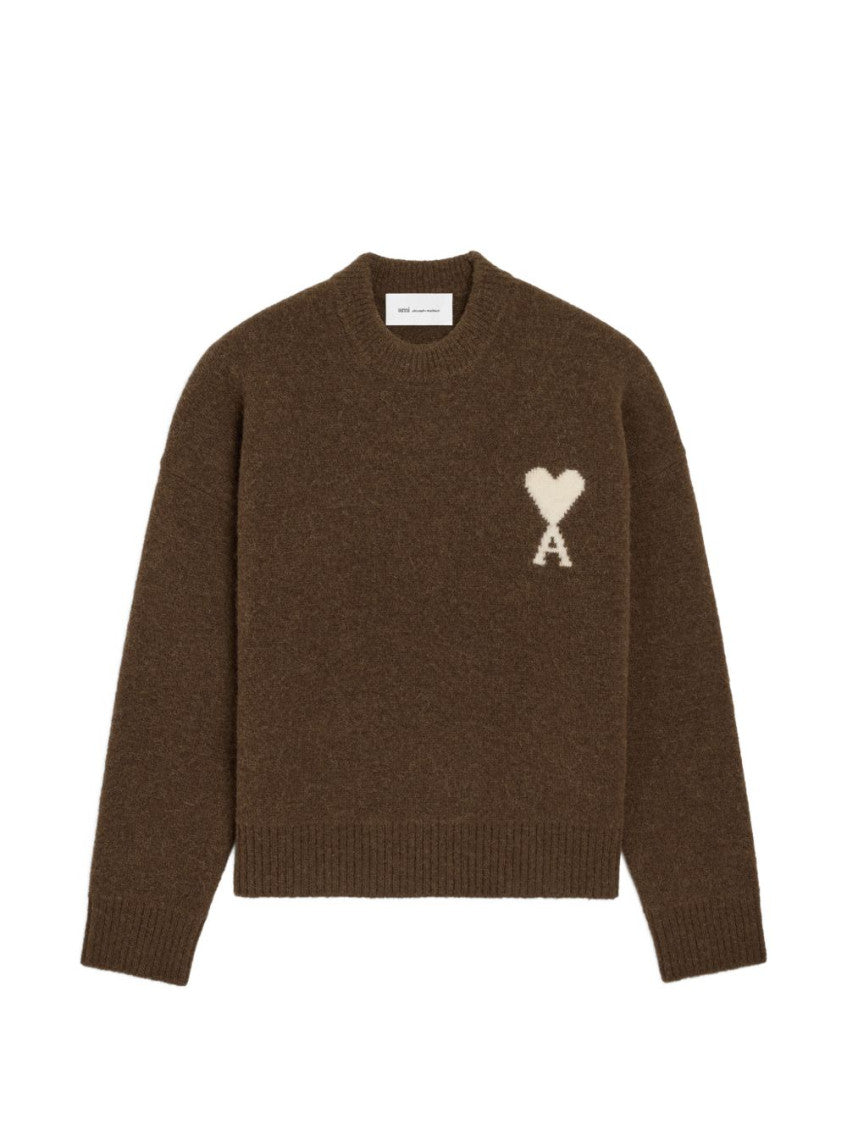 Brown Crew Neck Sweater 1