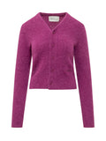 Purple V Neck Cardigan 1