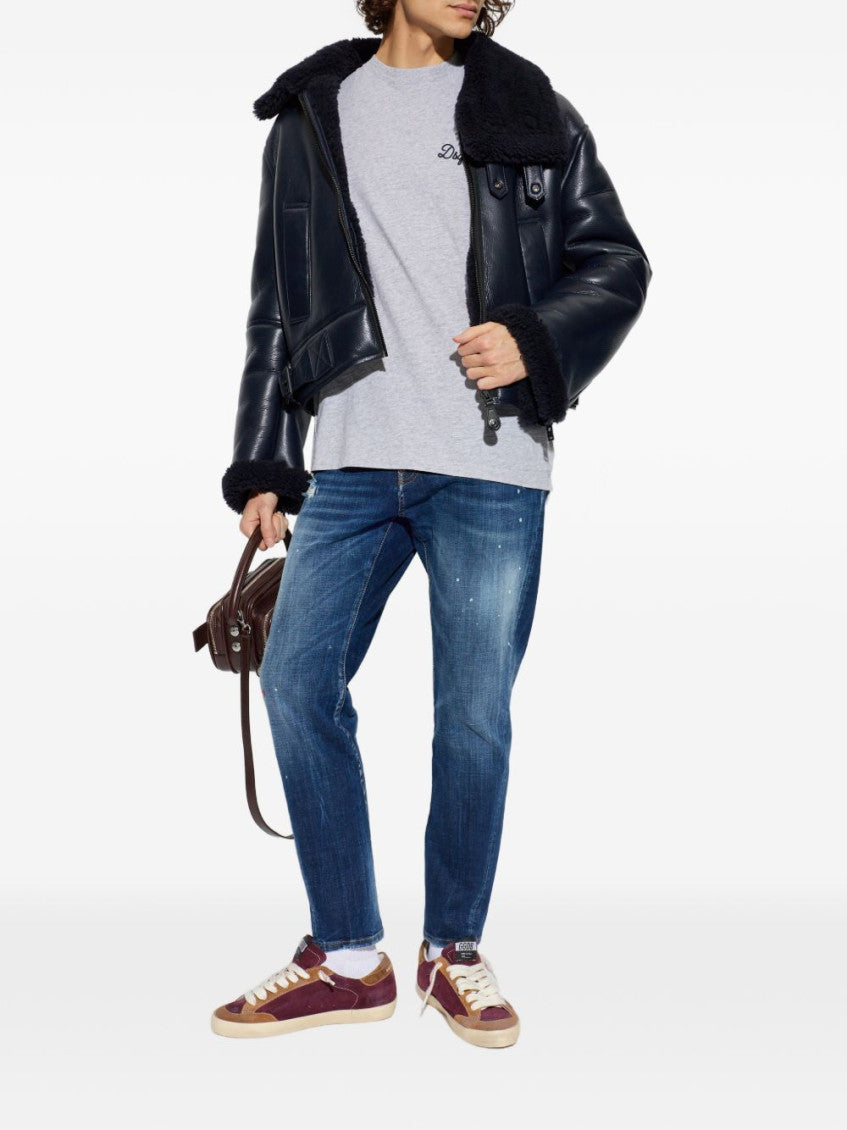 Blue Distressed Jeans 5