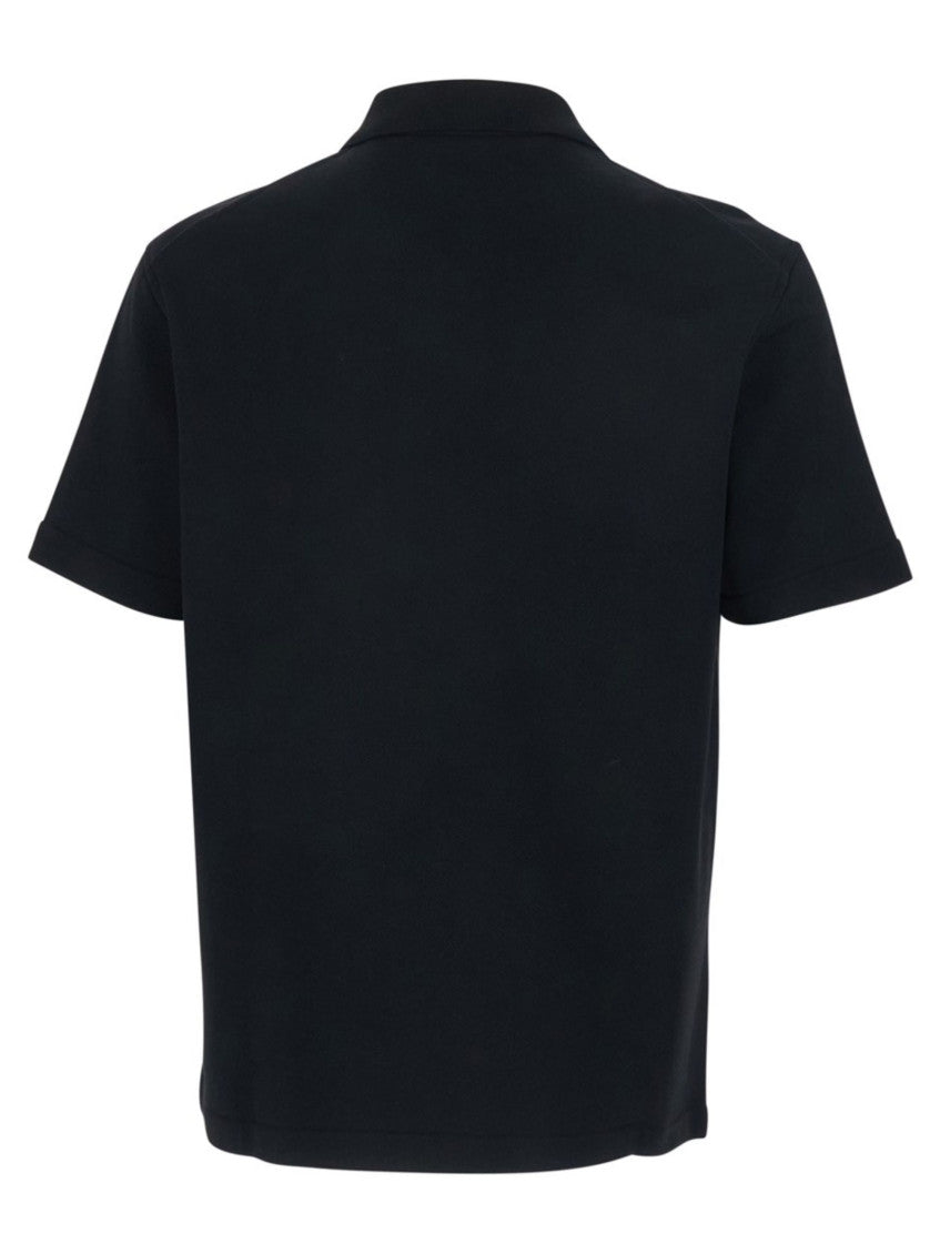 Black Zipped Polo 2