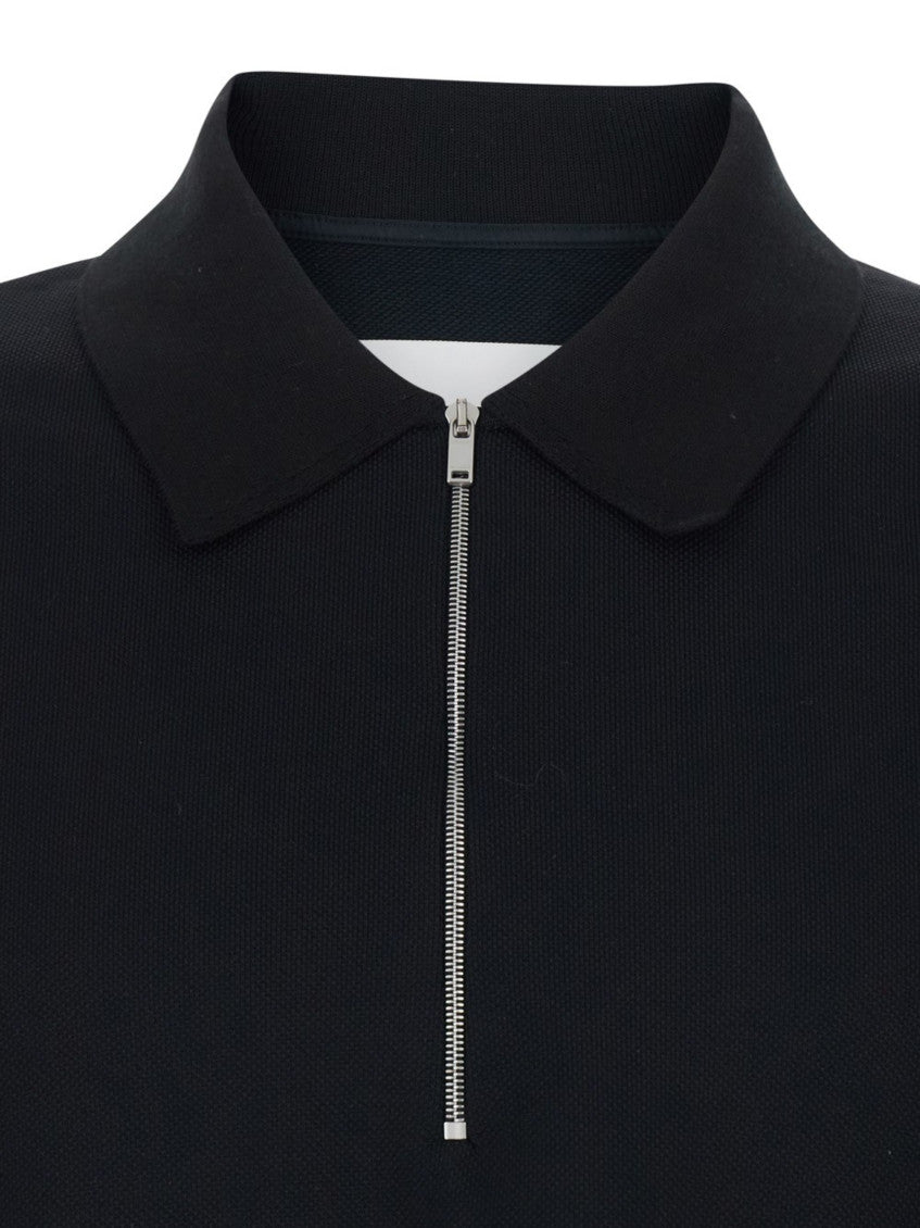Black Zipped Polo 3