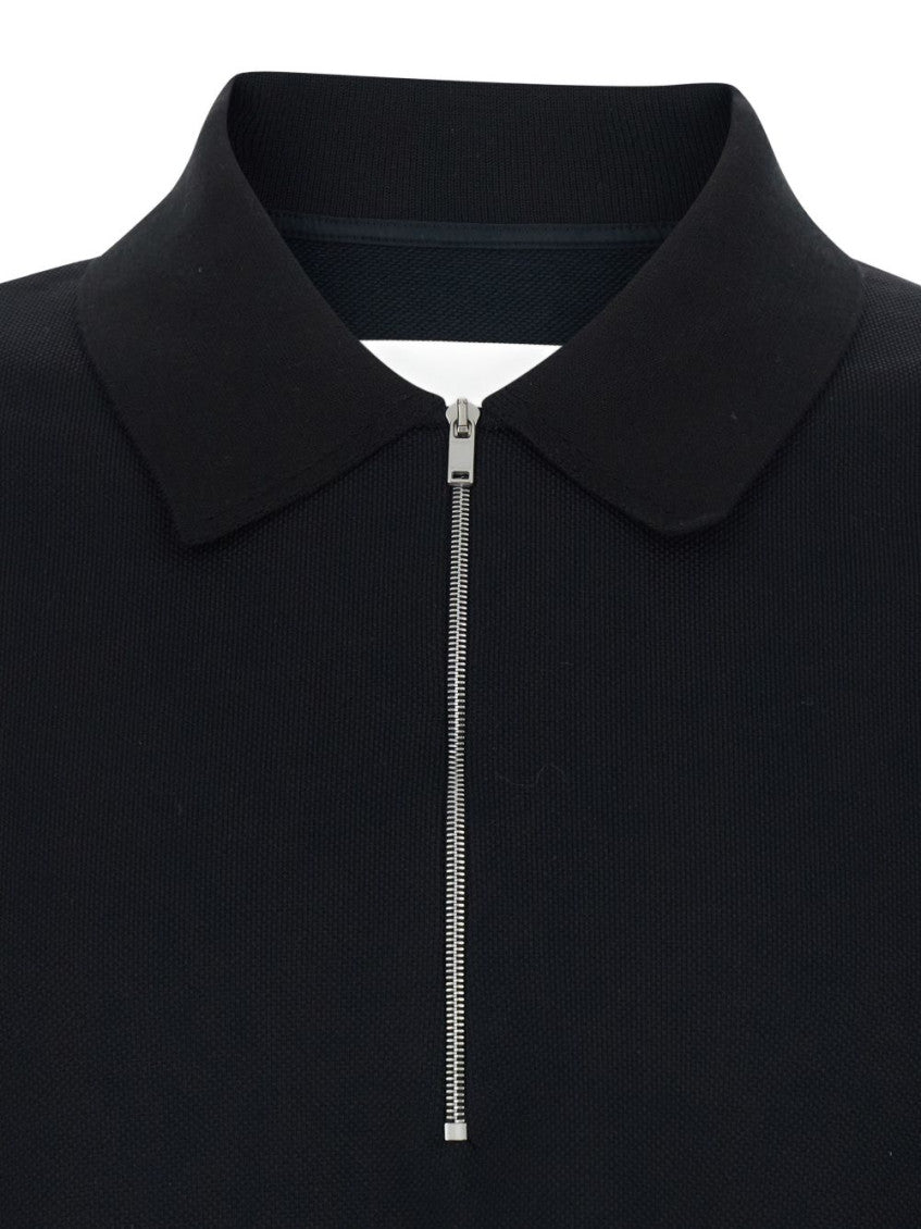 Black Zipped Polo 4