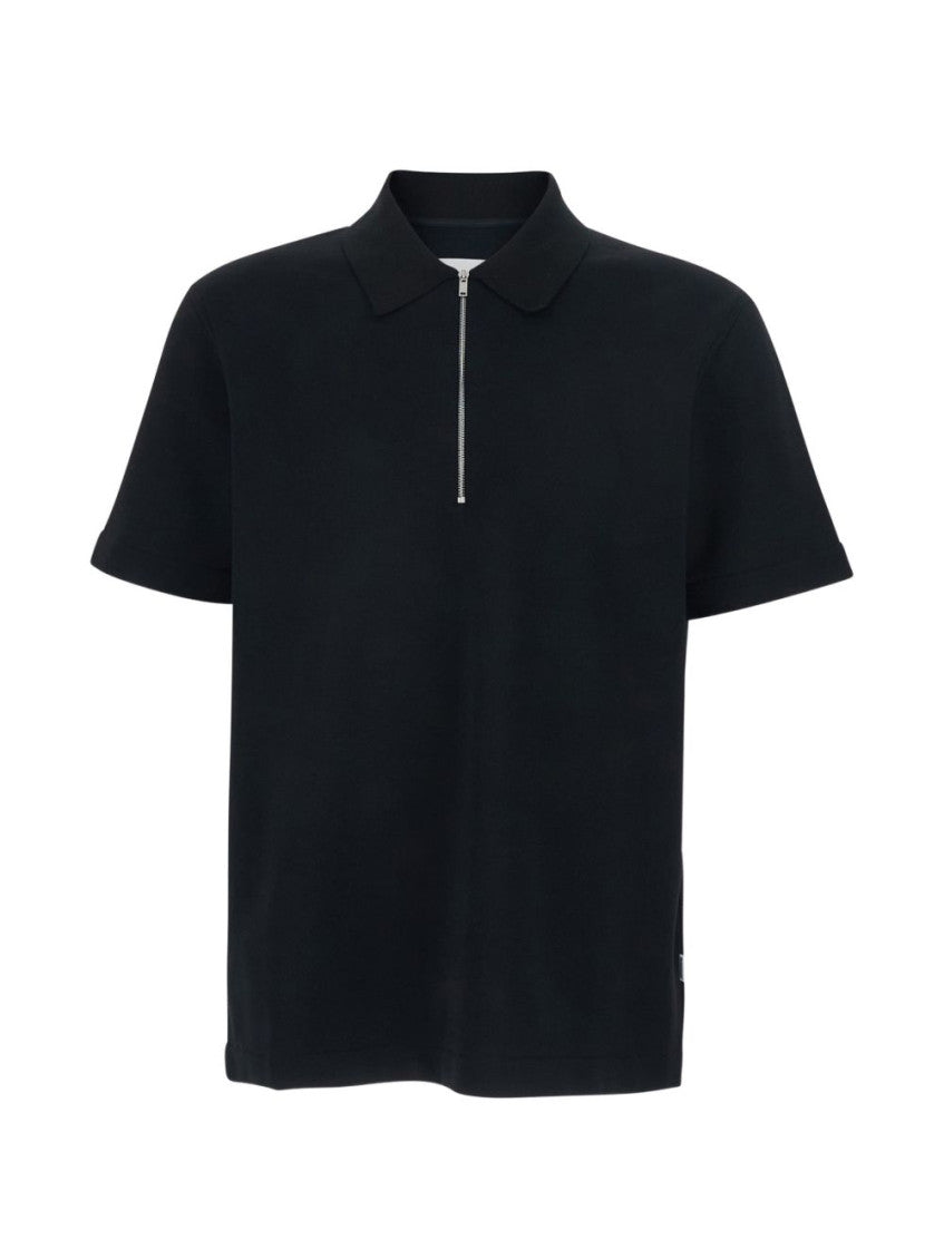 Black Zipped Polo 5