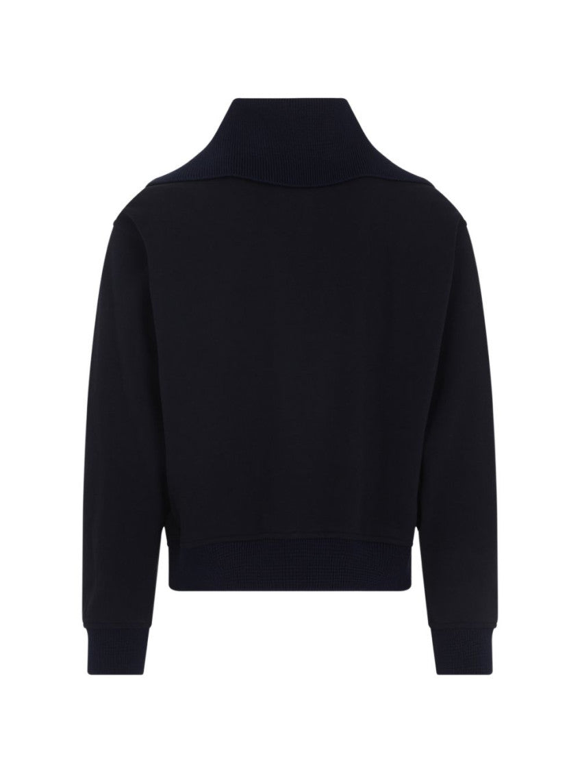 Navy Blue Half-zip Sweatshirt 4