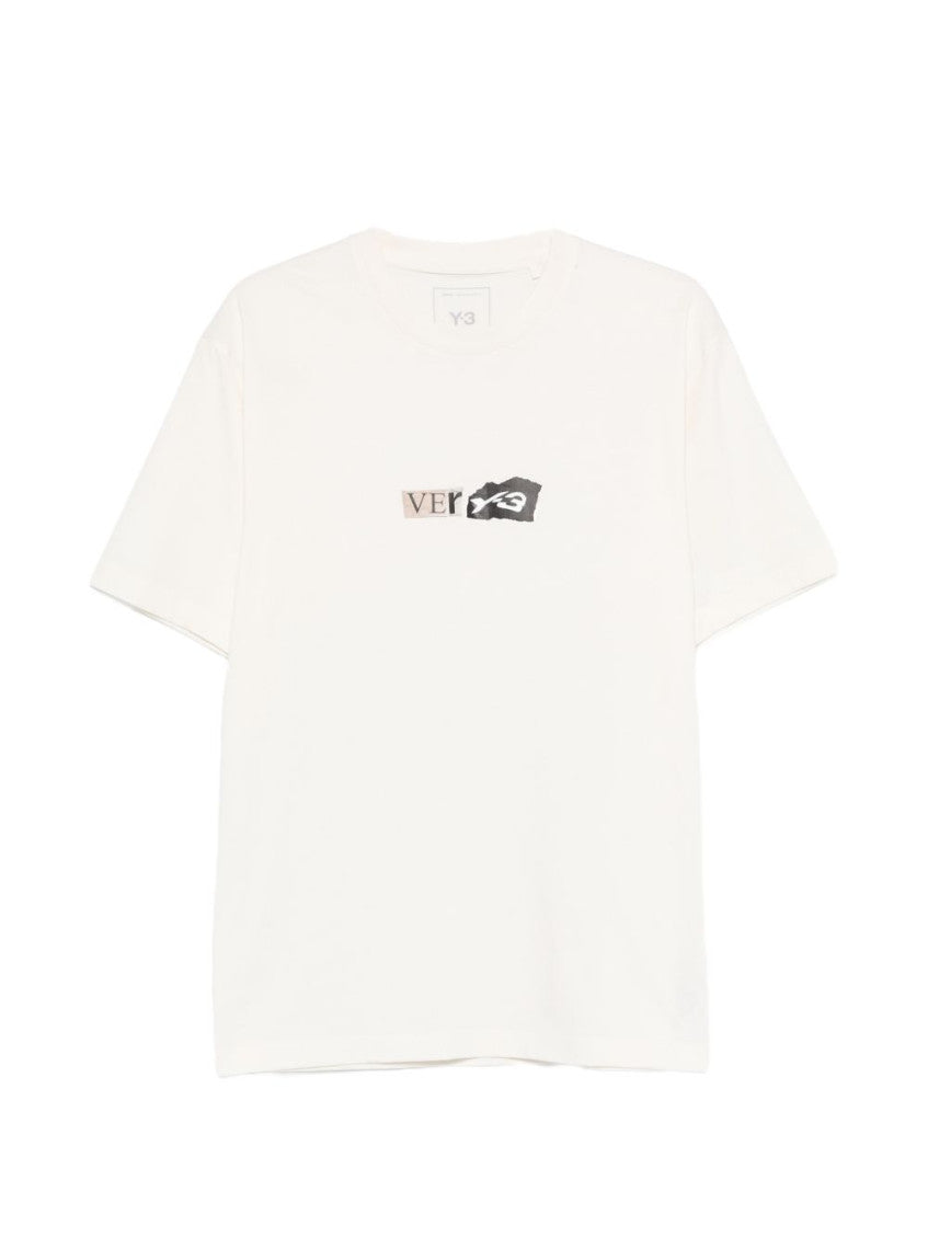 White Crewneck Logo T-Shirt 1