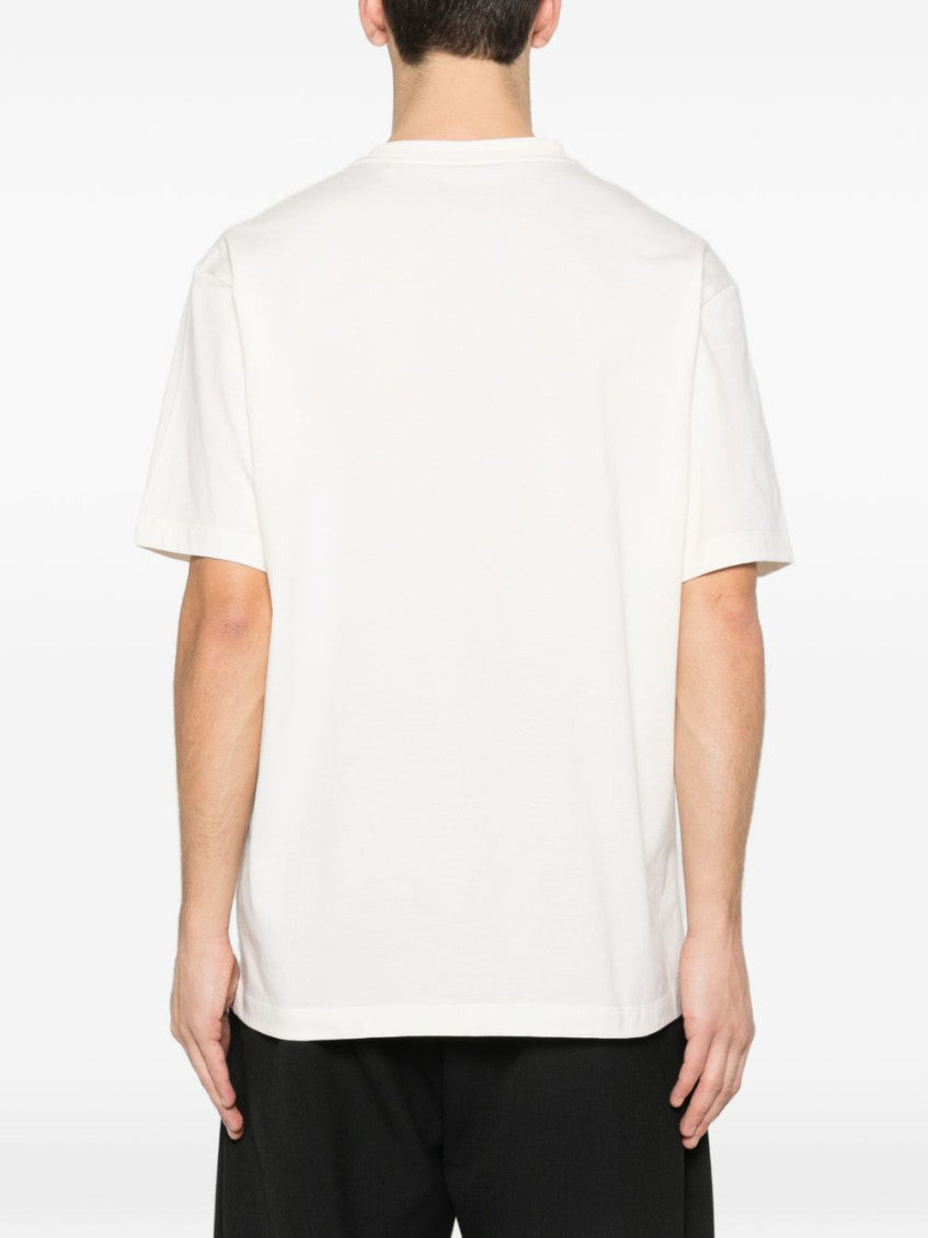 White Crewneck Logo T-Shirt 2