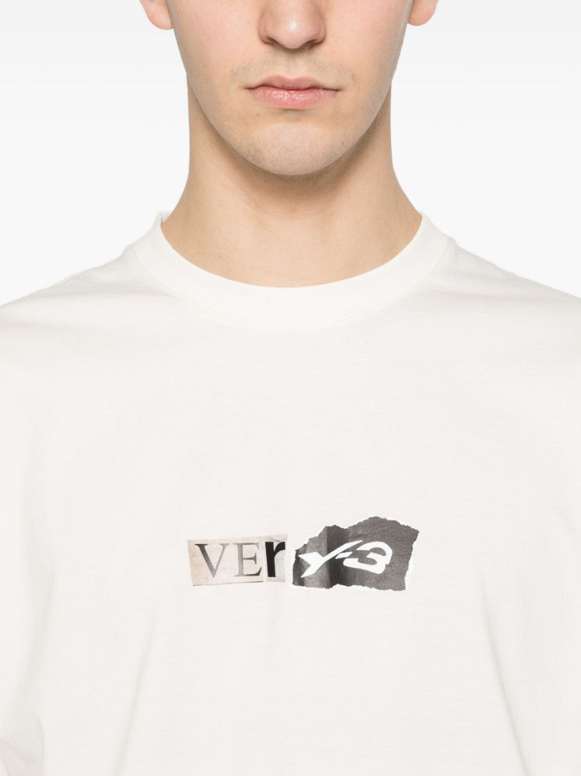 White Crewneck Logo T-Shirt 3