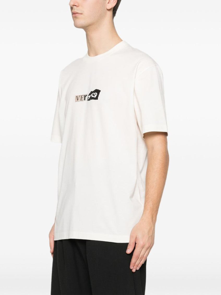 White Crewneck Logo T-Shirt 5