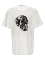 White Skull Print T-shirt 1