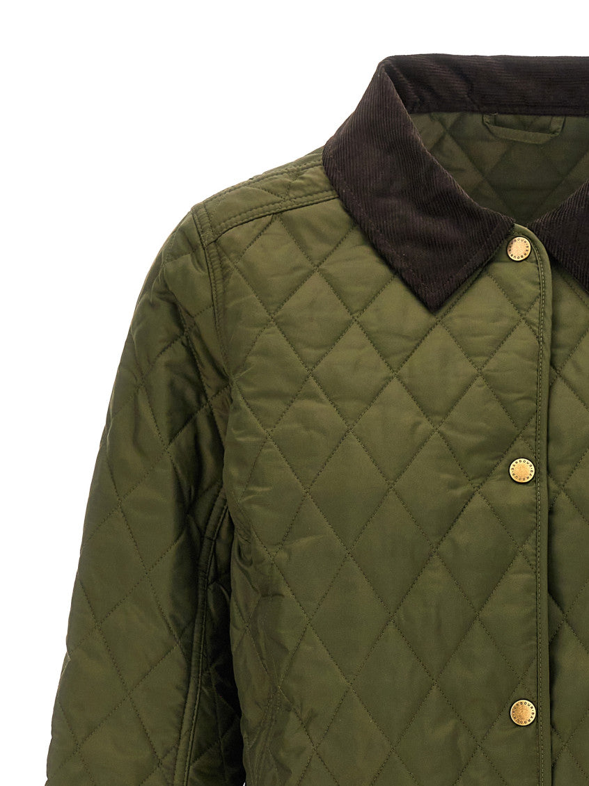 Olive Quilted Jacket 3