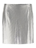Silver Metallic Miniskirt 1