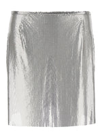 Silver Metallic Miniskirt 1