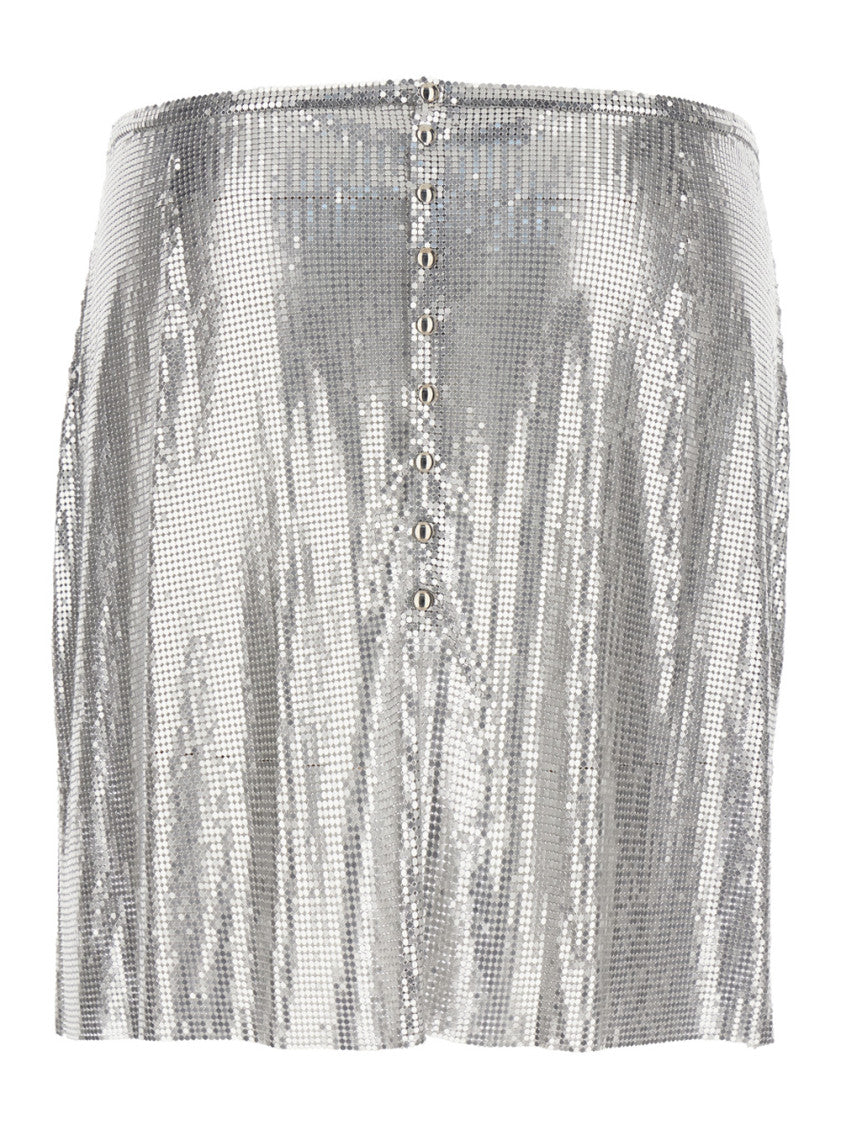 Silver Metallic Miniskirt 2