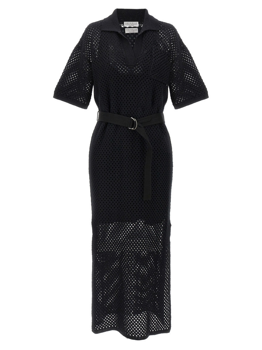 Black Openwork dress 1