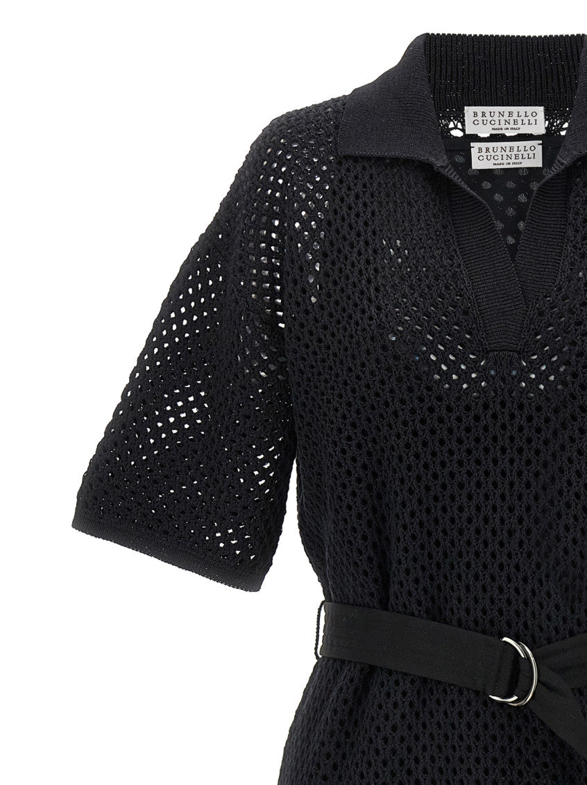 Black Openwork dress 3