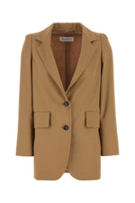 Camel wool blend Kitten blazer  1