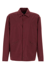 Burgundy nylon jacket  1