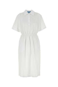 White poplin shirt dress 1