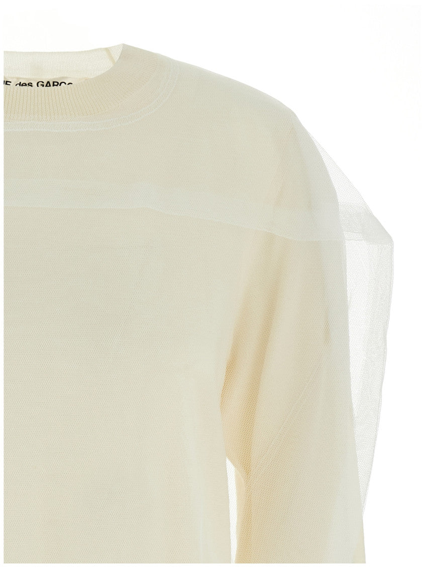 White Tulle sweater 3