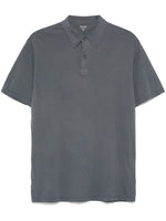 Grey Cotton Polo Shirt 1