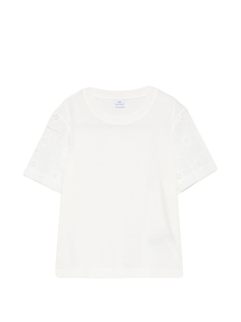 White Round Neck T-Shirt 1