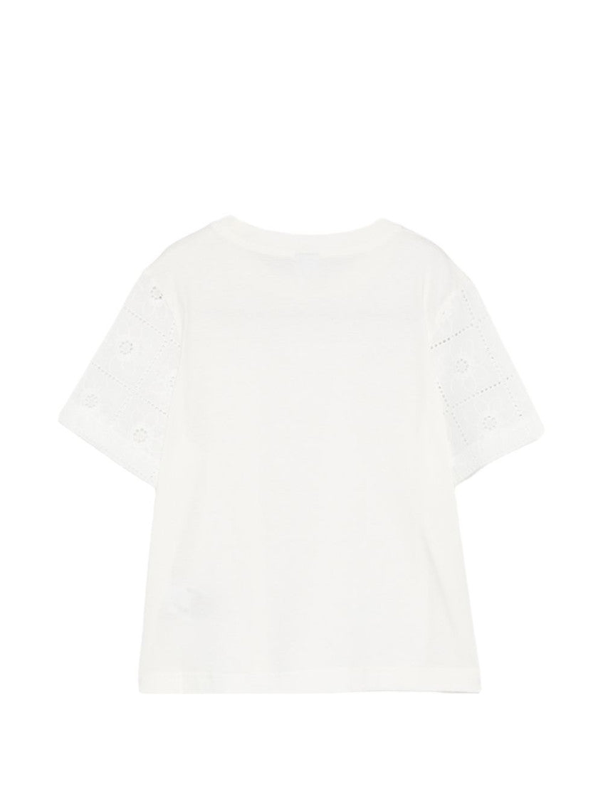 White Round Neck T-Shirt 2