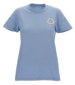 Sky Blue Crew Neck Logo T-Shirt 1