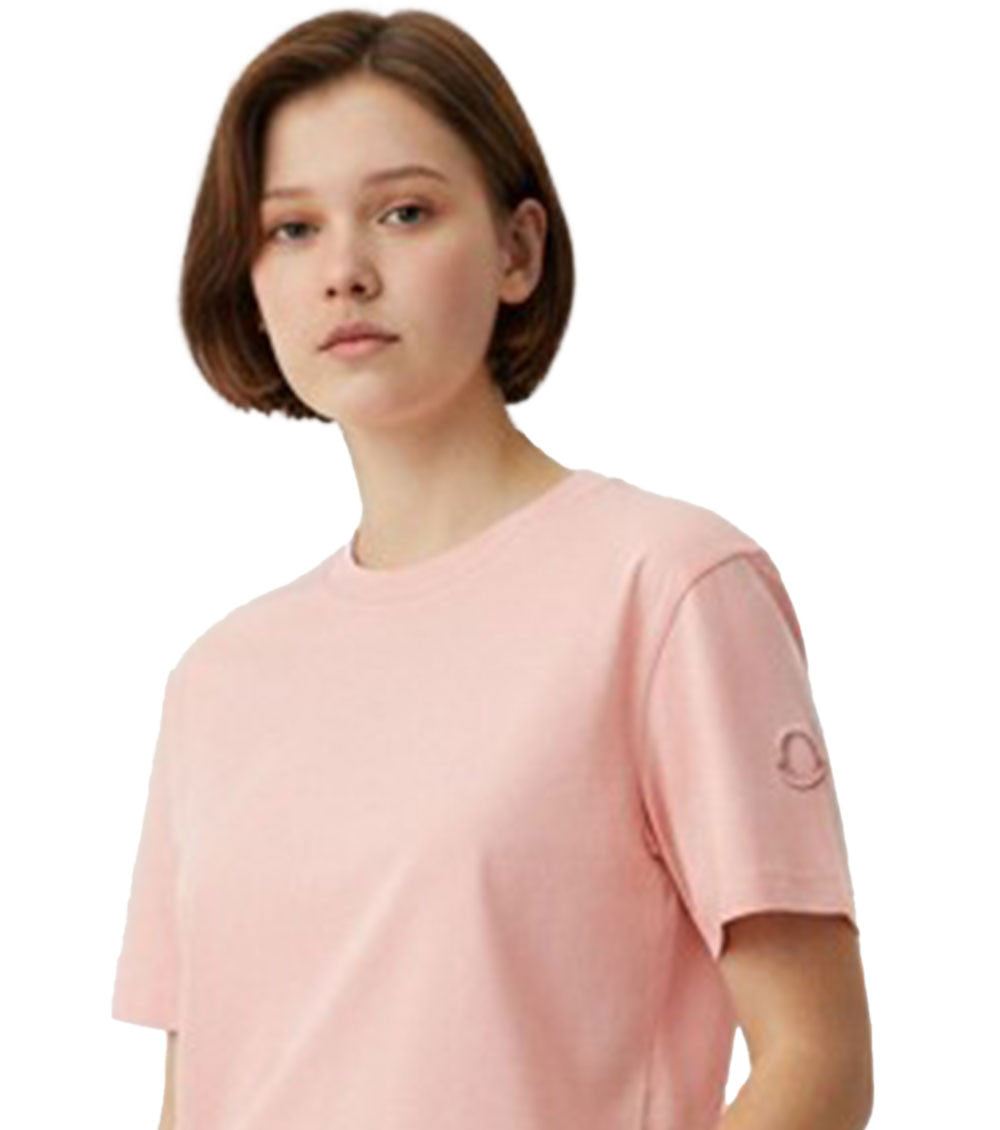 Light Pink Crew Neck Logo T-Shirt 3