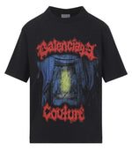 Black Crew Neck Printed T-Shirt 1