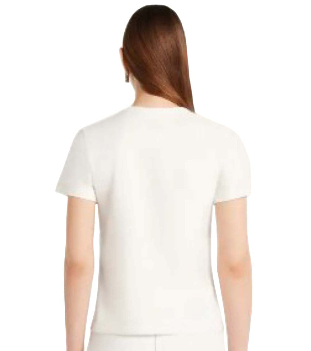 White Crew Neck Logo T-Shirt 3