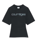 Black Round Neck Logo T-Shirt 1