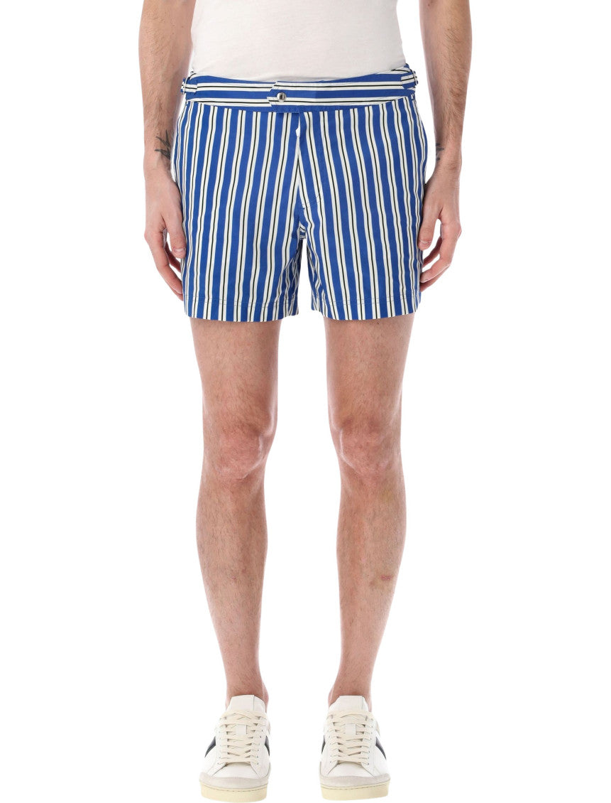Blue Stripes Swim Short 1