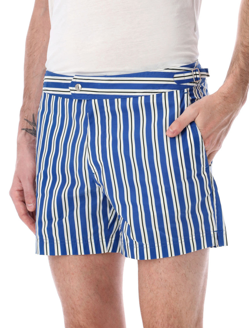 Blue Stripes Swim Short 2