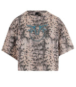 Multicolour Round Neck Logo Print T-Shirt 1