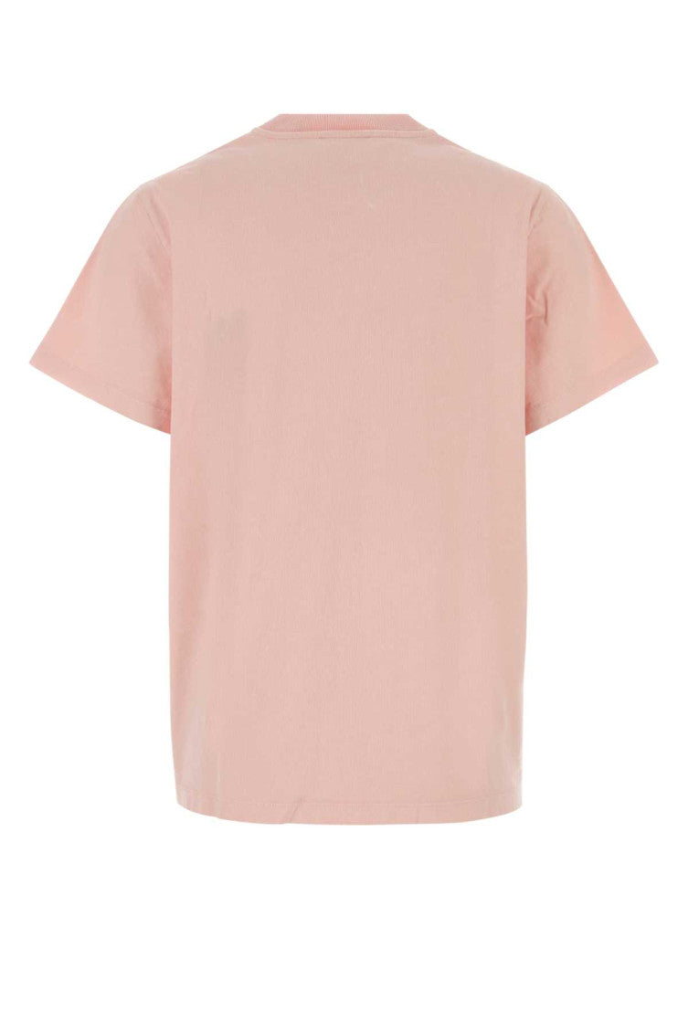 Light Pink Crew Neck Graphic Print T-Shirt 2
