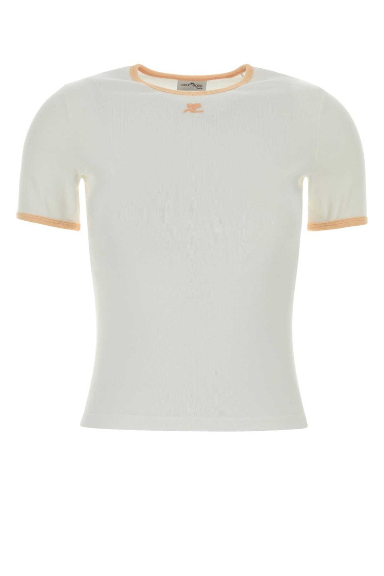 White Crew Neck T-Shirt 1