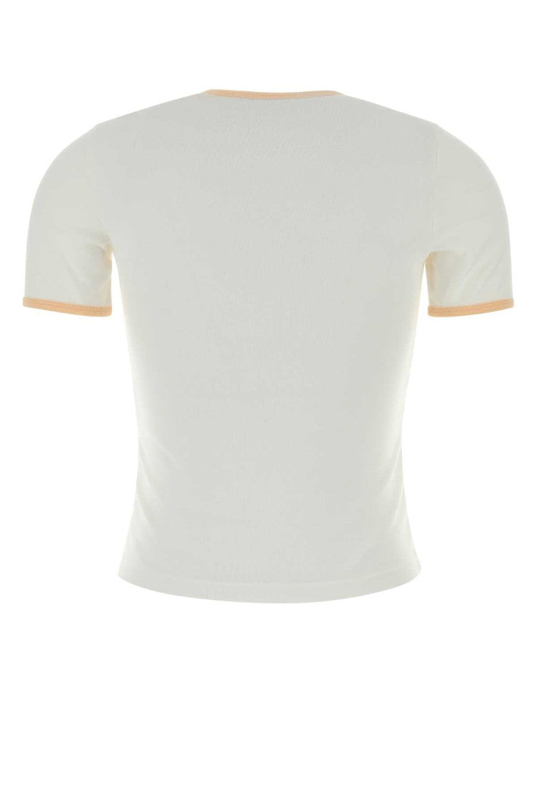 White Crew Neck T-Shirt 2