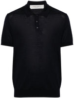 Blue Wool polo shirt 1