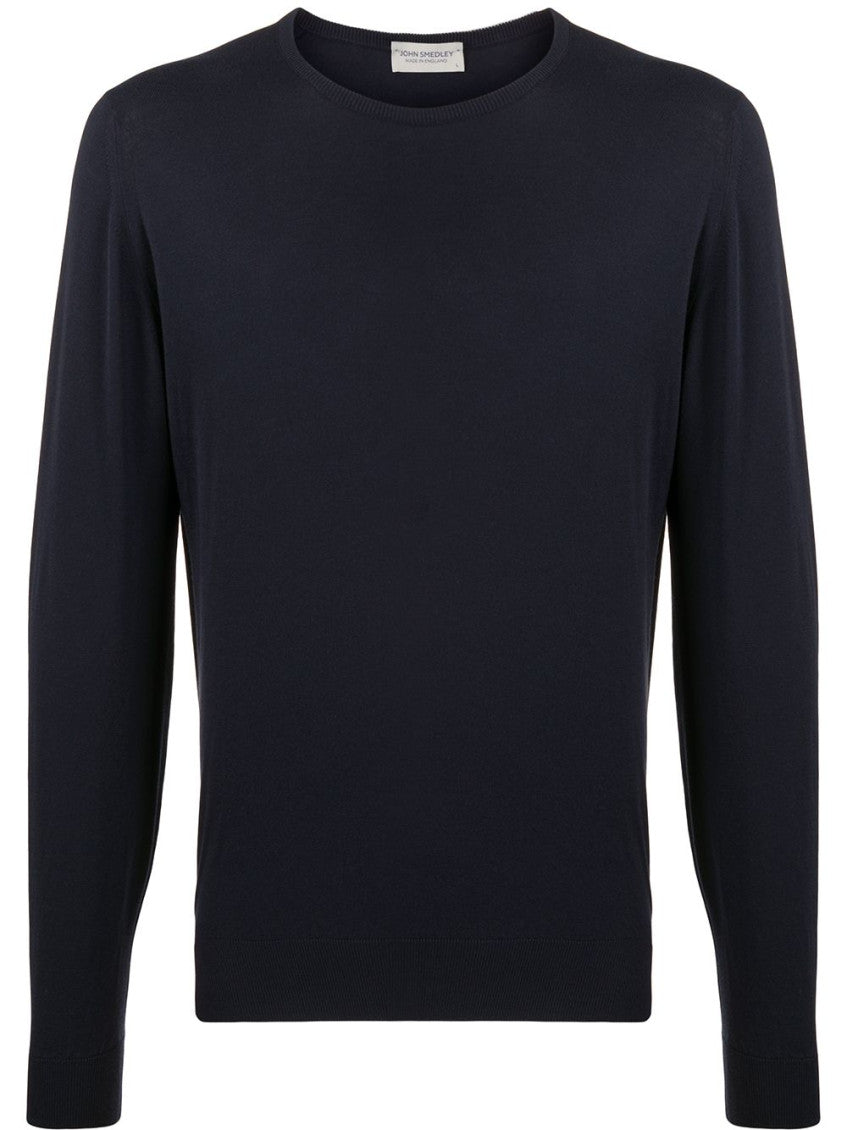 Navy Blue Hatfield Knitted Jumper 1